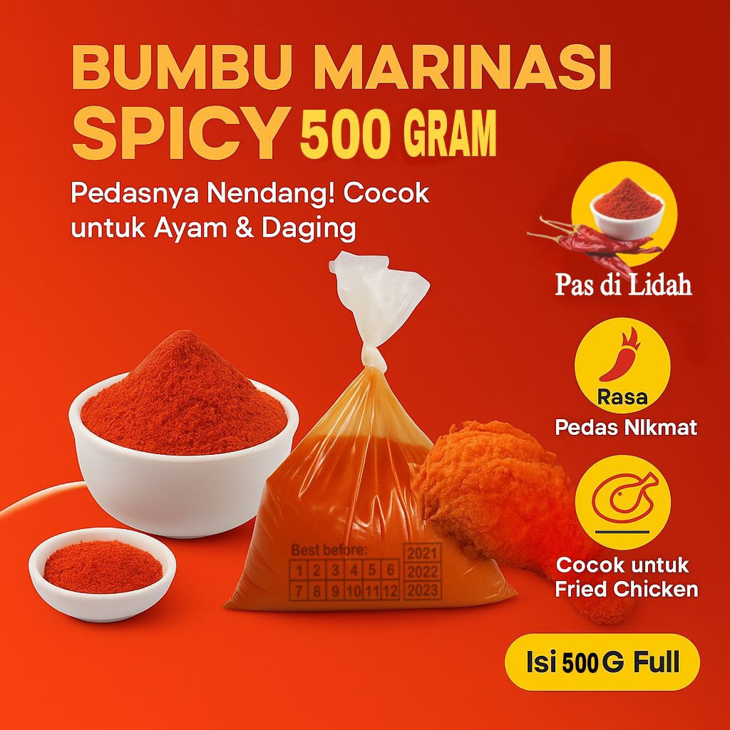 

Bumbu Marinasi Spicy 500 Gram / Marinade Spicy 500 Gram