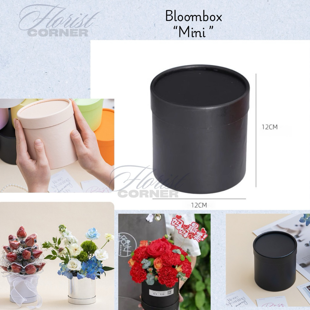 

Bloombox Mini Bulat | Kotak Bunga Kecil Elegan untuk Buket, Hampers & Hadiah