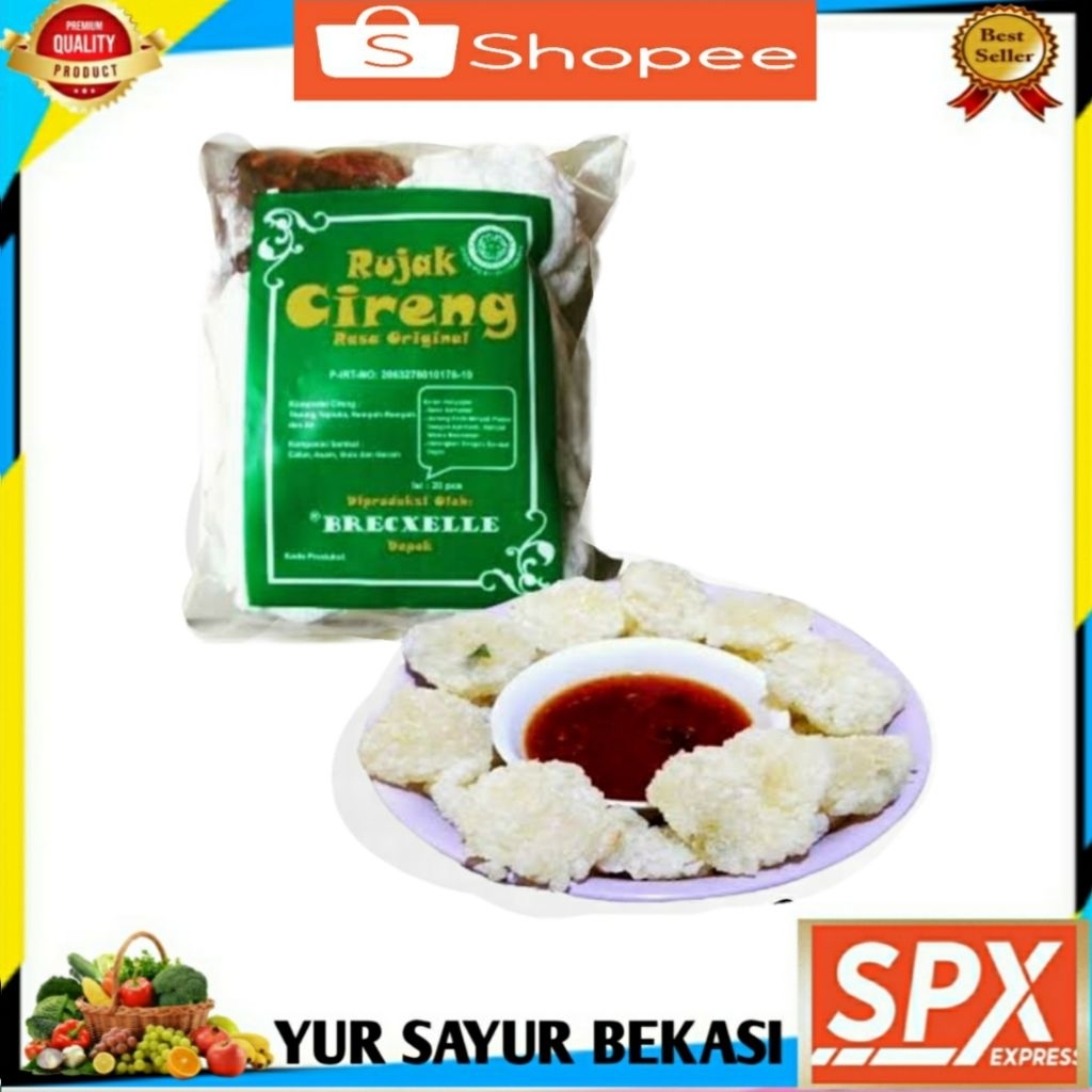 

Rujak Cireng isi 20 + Bumbu Rujak.