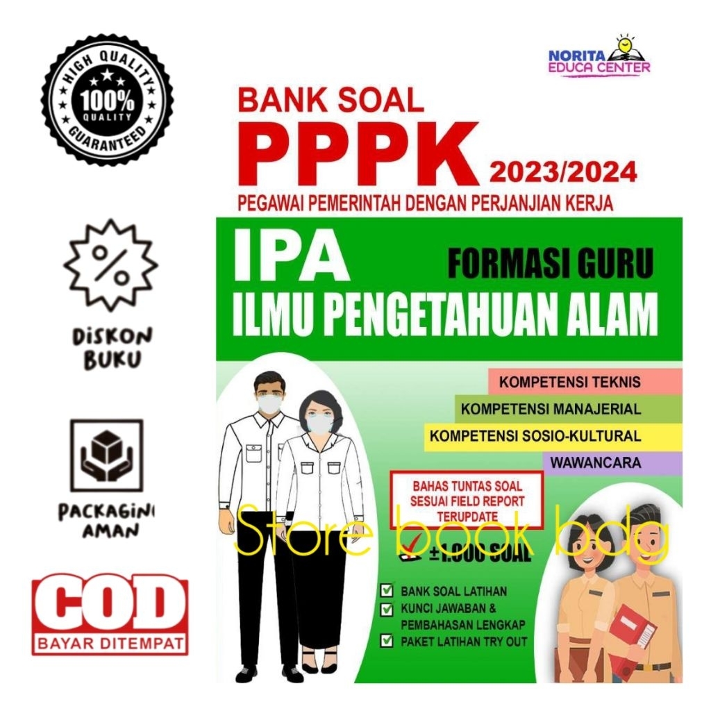 buku pppk formasi guru IPA ilmu pengetahuan alam tahun 2023-2024