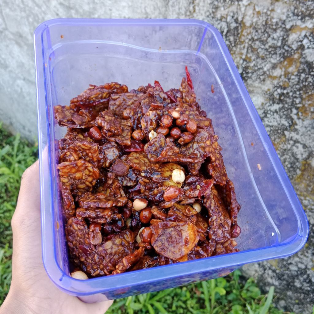 

Orek Kering Tempe Kacang Manis Pedas Siap Saji Cemilan Instan
