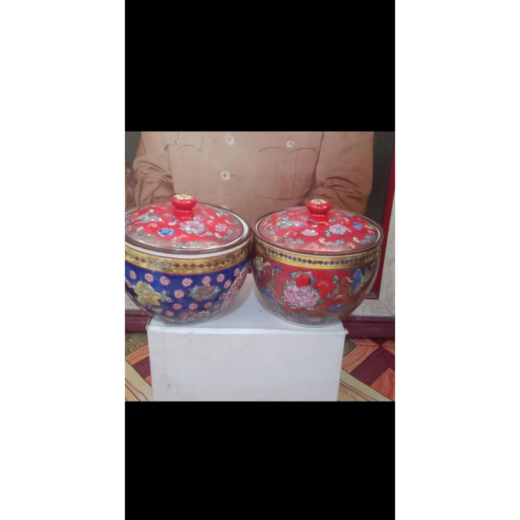 vintage 2 pcs mangkok keramik cina