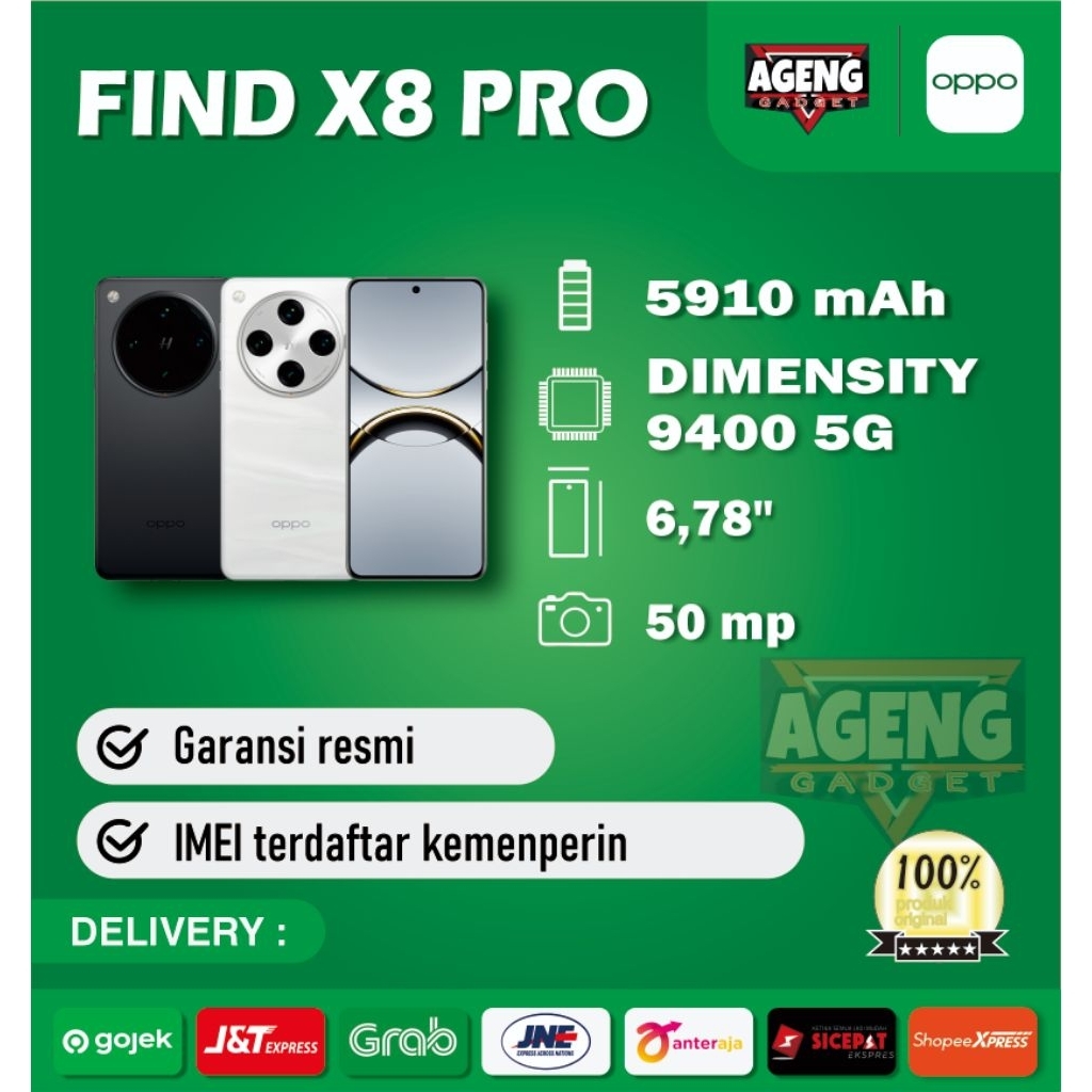 Oppo Find X8 pro 5G 16/512 Garansi Resmi
