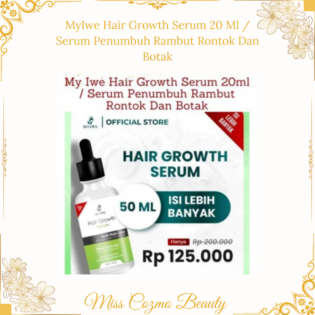 MyIwe Hair Growth Serum 20 Ml / Serum Penumbuh Rambut Rontok Dan Botak