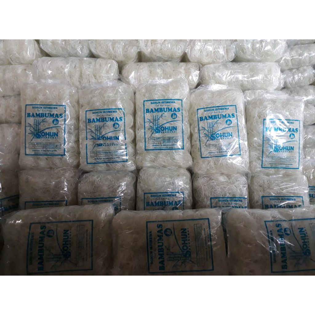 

Sohun Bambu mas Cap Bambu mas 1/2 BALL isi 1/2kg Soun Bambu mas