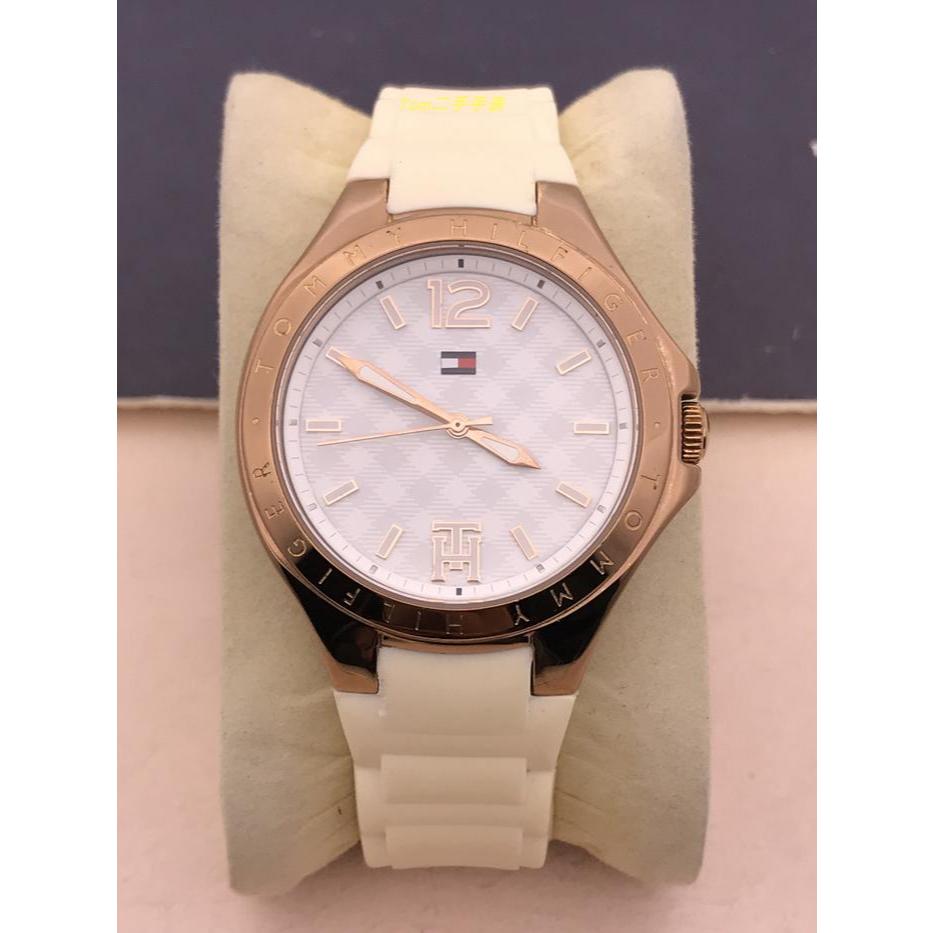 Tommy Hilfiger Women's 1781383 - Jam Tangan Analog Rose-Gold Bezel - Preloved Original