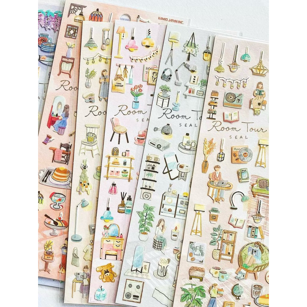 

Korean Tour Girls Daily Life Sticker with Gold Foil