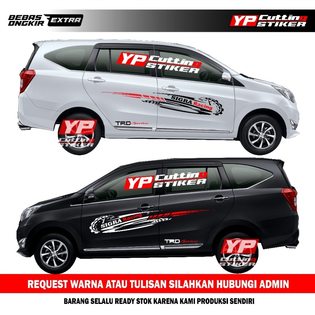 Sticker mobil Sigra calya spedo sticker list terlaris mobil Sigra calya stiker mobil Sigra calya ker