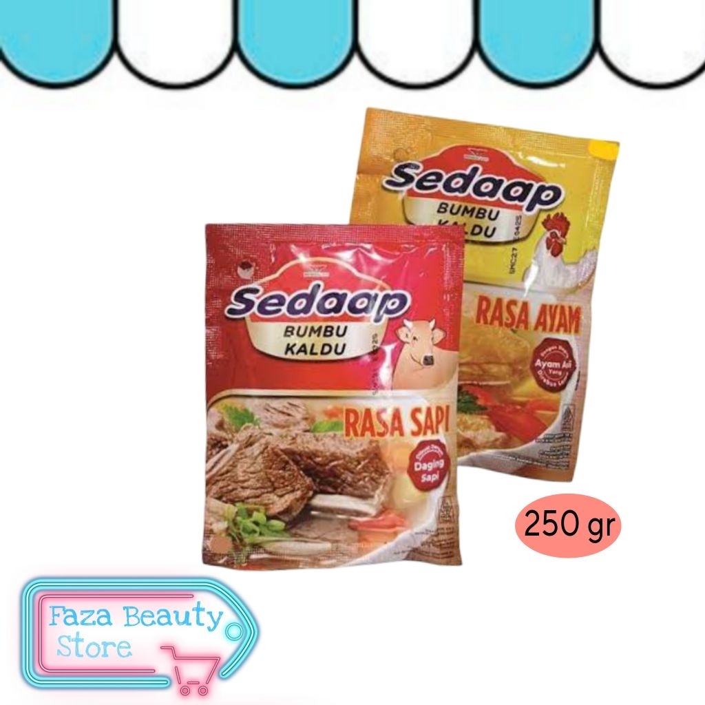 

Sedaap Bumbu Kaldu Rasa Sapi | Kaldu Rasa Ayam 250 gr