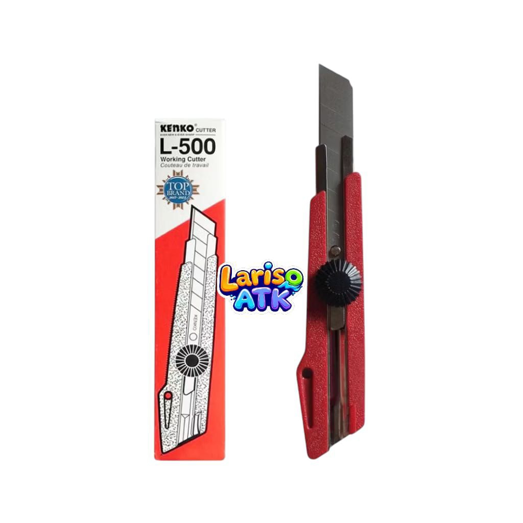 

(1 PCS) Cutter KENKO Besar / Kater / Pisau Pemotong Kertas L-500 (18mm Blade)