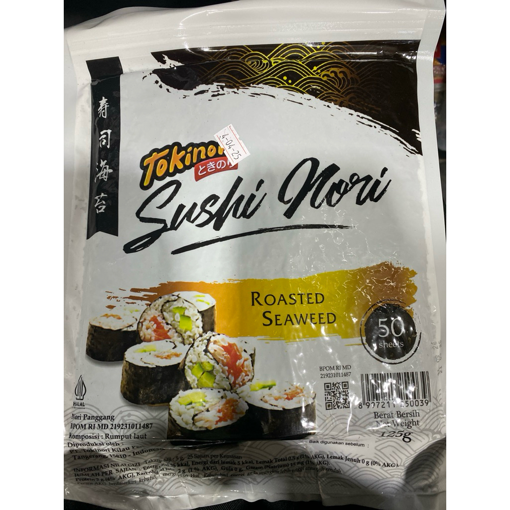 

Sushi nori Tokinori 125gr/50 sheet