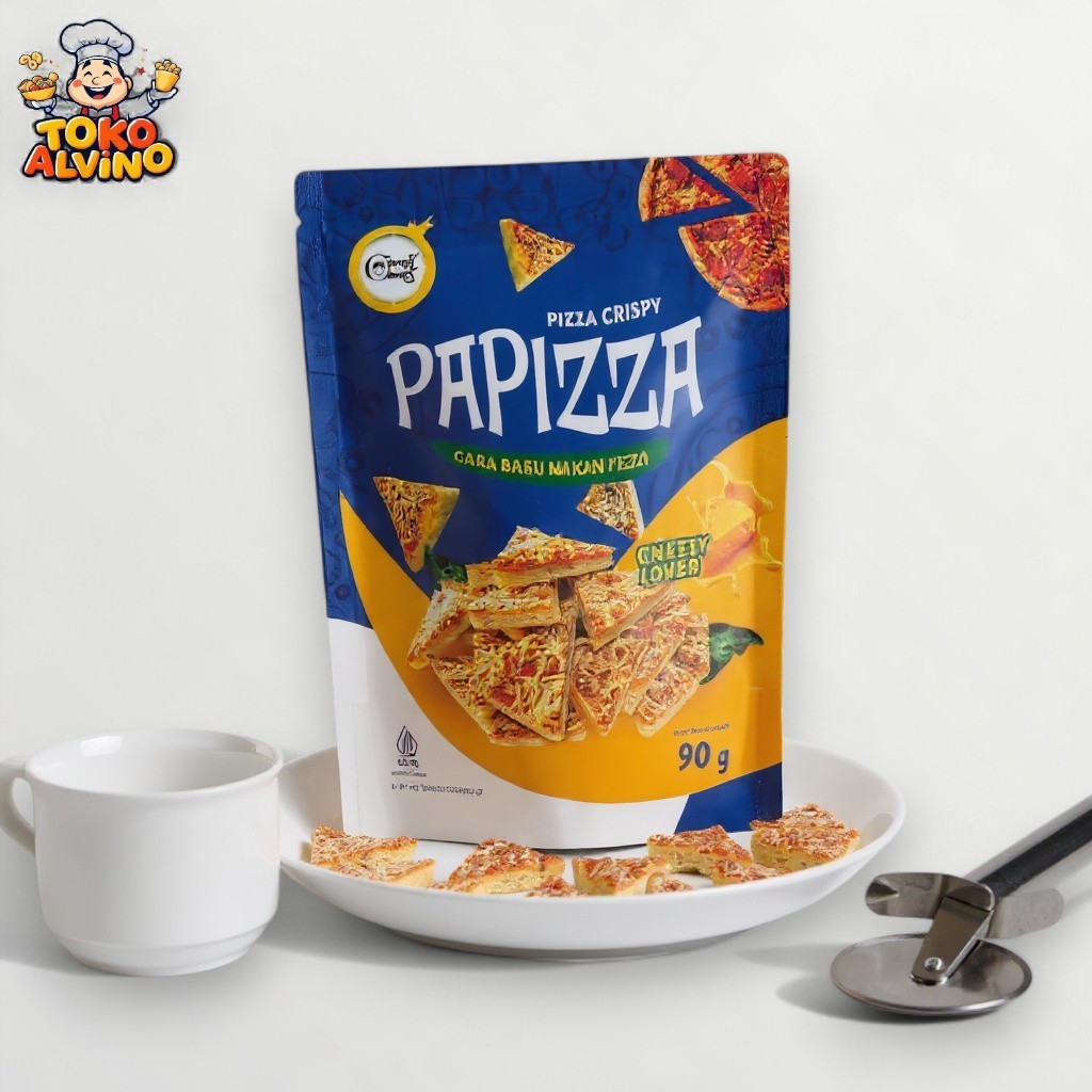 

PAPIZZA CHEESE 90GR | NGE-PIZZA GAK PAKE RIBET! SNACK PREMIUM RASA OTENTIK