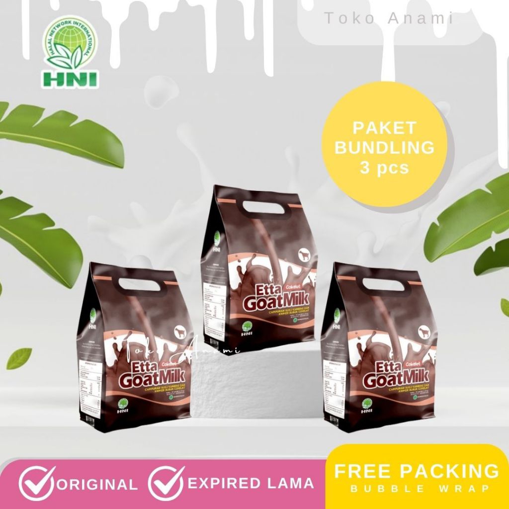

Bundling 3 pcs Etta Goat Milk Cokelat Susu Kambing Etawa Rasa Coklat