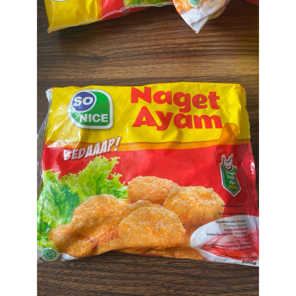 

so nice naget 500 gr