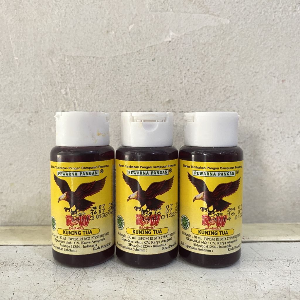 

Pewarna rajawali KUNING TUA 30ml | pewarna kuning tua