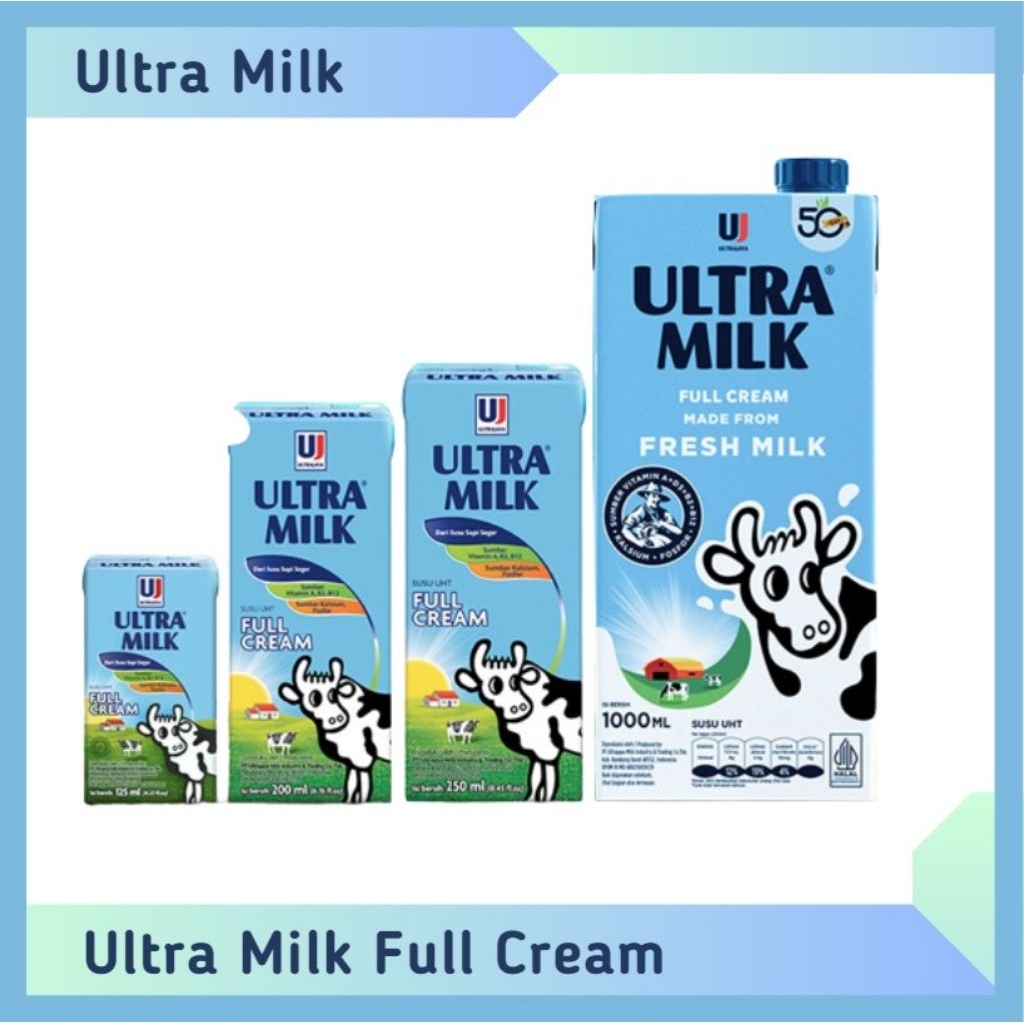 

susu ultra milk 125 ml full cream coklat strawberry