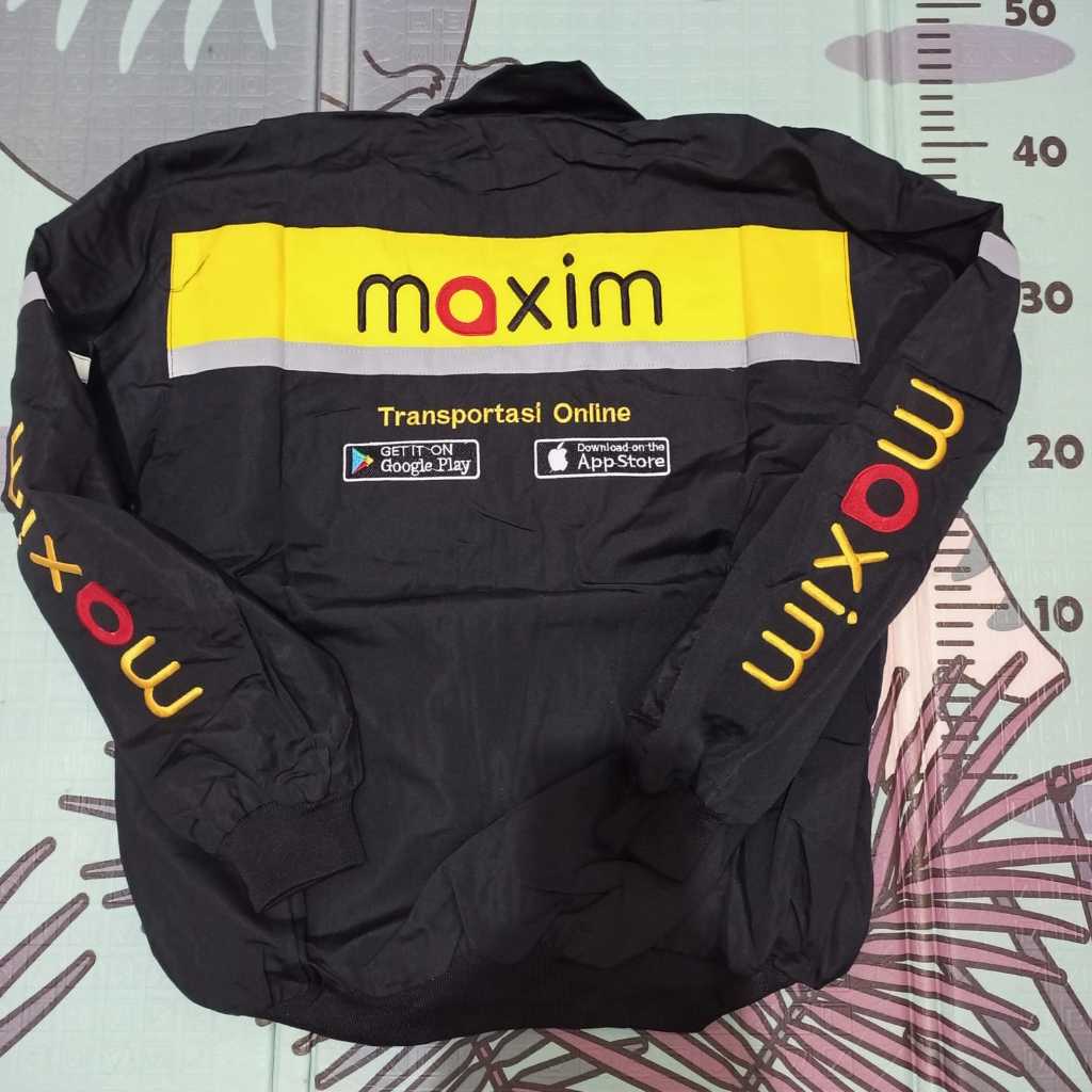 JAKET BOLAK BALIK MAXIM HITAM + POLOS HITAM ANTI AIR
