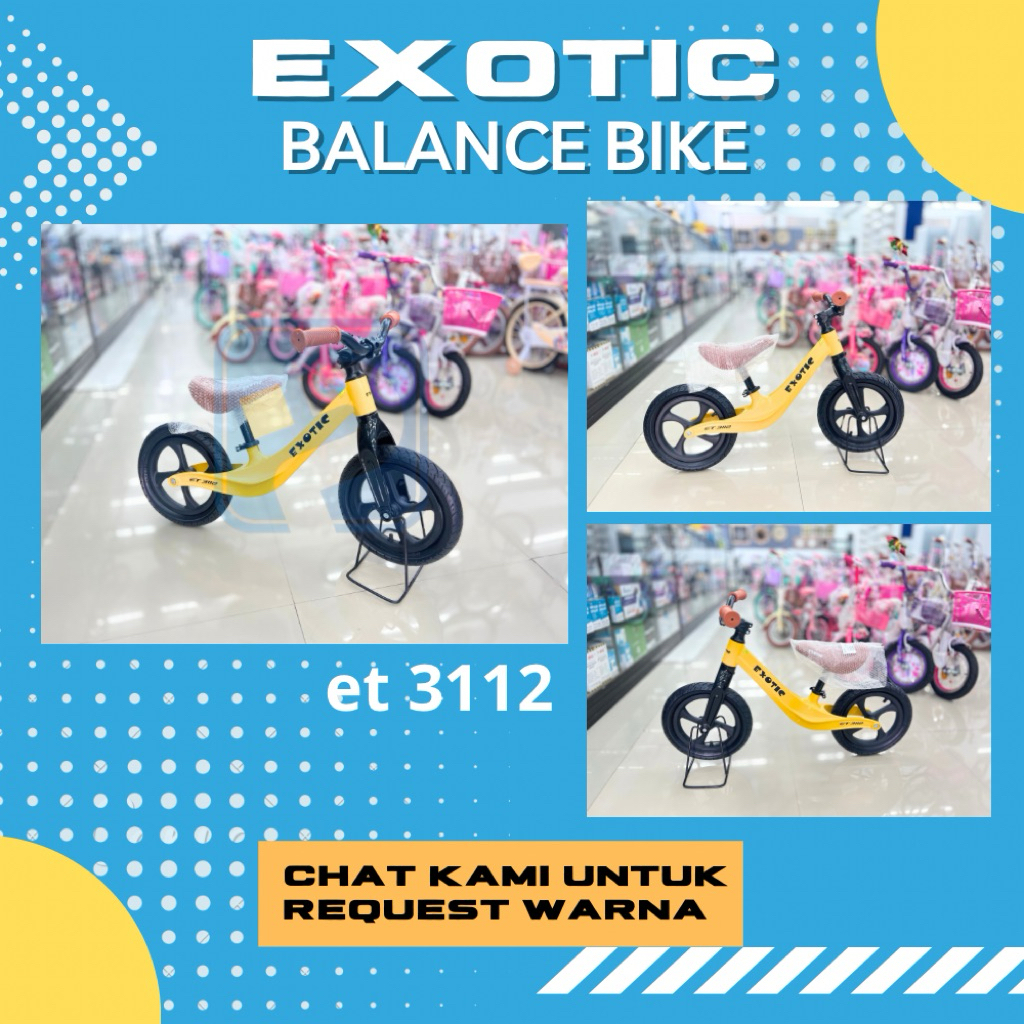 BALANCE BIKE MURAH EXOTIC ET 3112 [PROMO LAMONGAN]