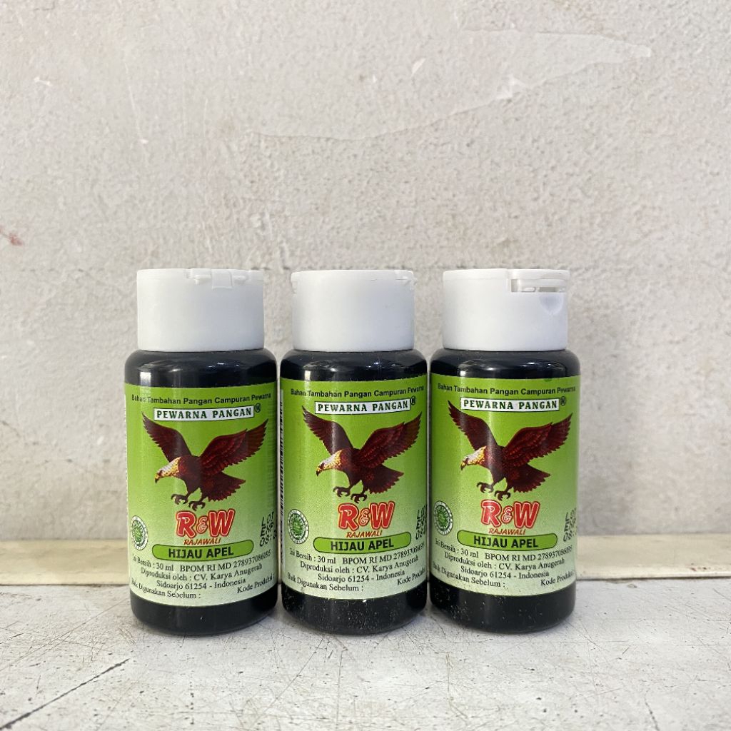 

Pewarna rajawali HIJAU APEL 30ml | pewarna hijau apel