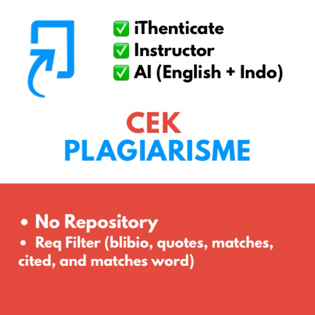 Cek Turnitin Plagiasi - Cek Ai (English - Indo)/ Cek jurnal ORIGINAL