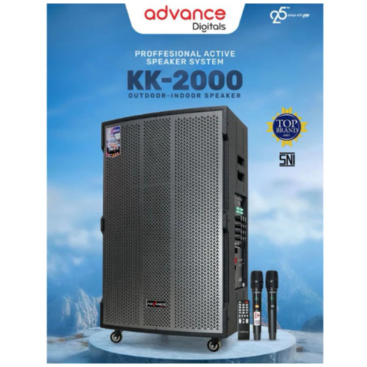 Advance Digitals KK-2000 Professional Active Speaker System Outdoor - Indoor Speaker