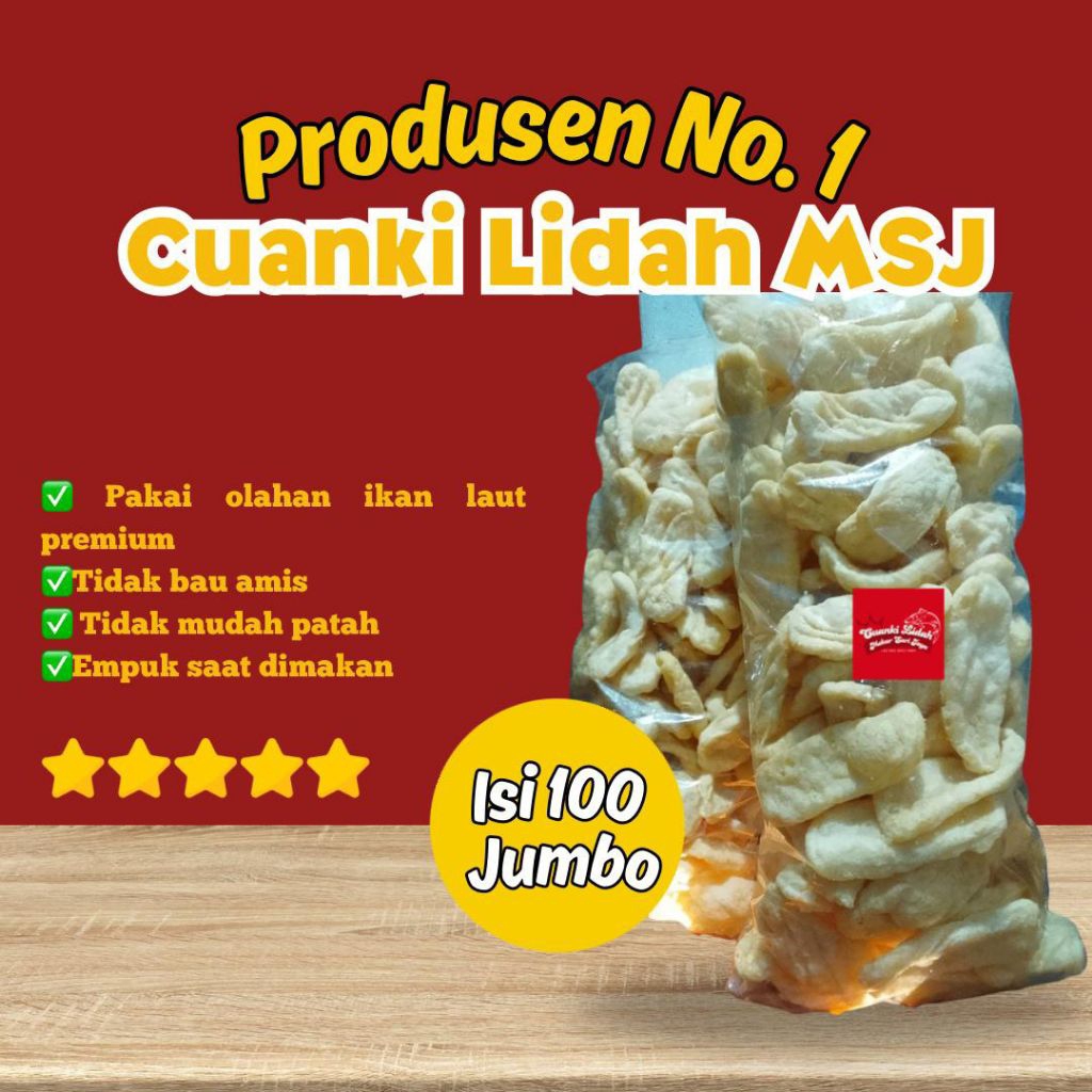

cuanki lidah isi 100 ukuran jumbo enak dan gurih, cocok untuk topping seblak, baso aci dll harga murah BY MSJ