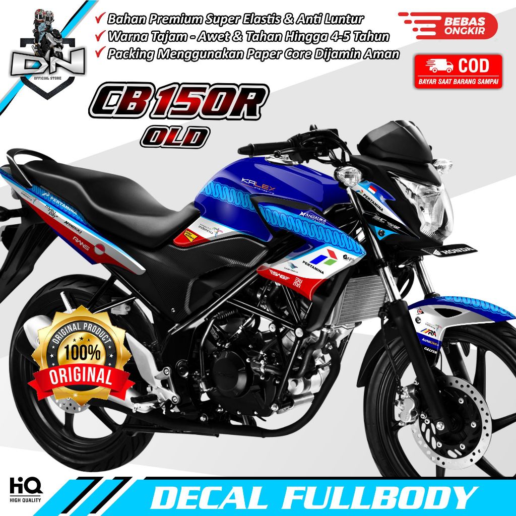 Sticker Decal Fullbody Variasi Lis Motor CB150R Old Motif Mandalika