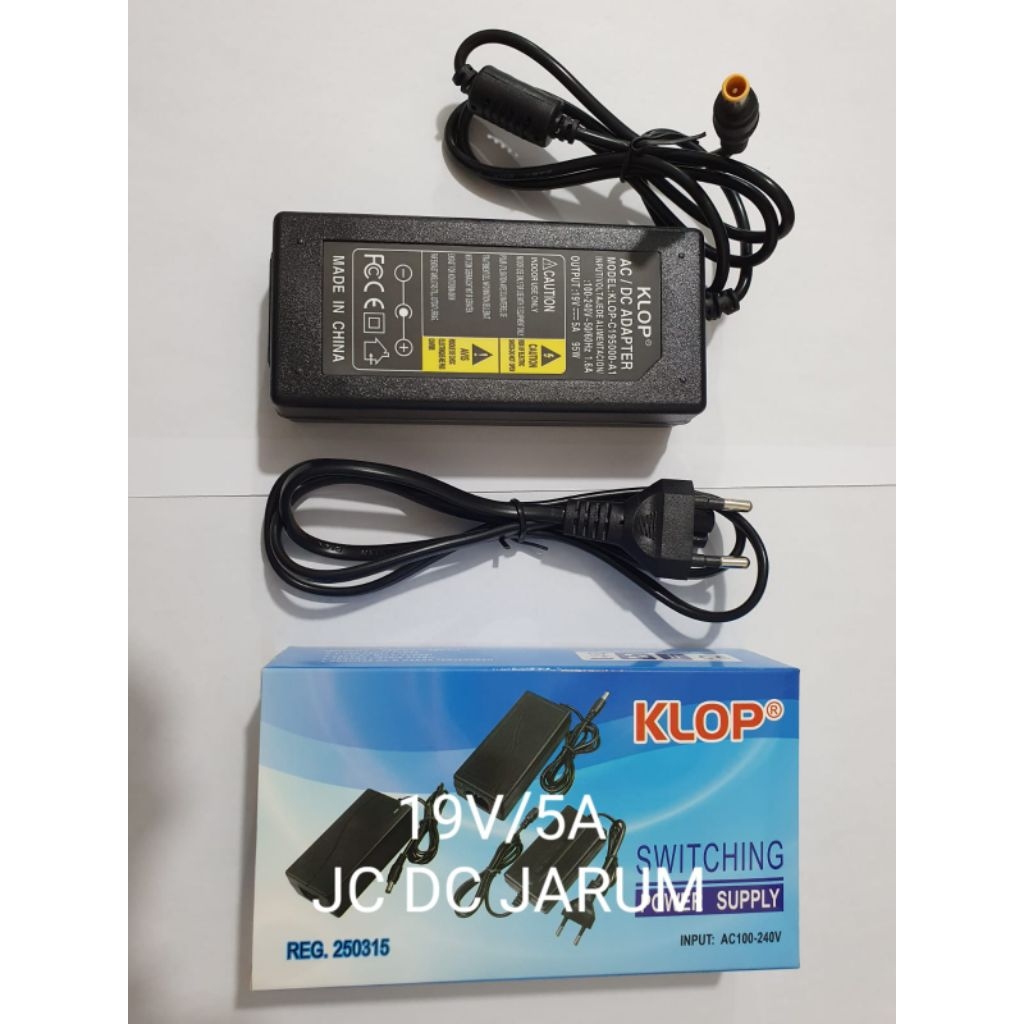 adaptor 19v 5a DC jack jarum klop adaptor tv