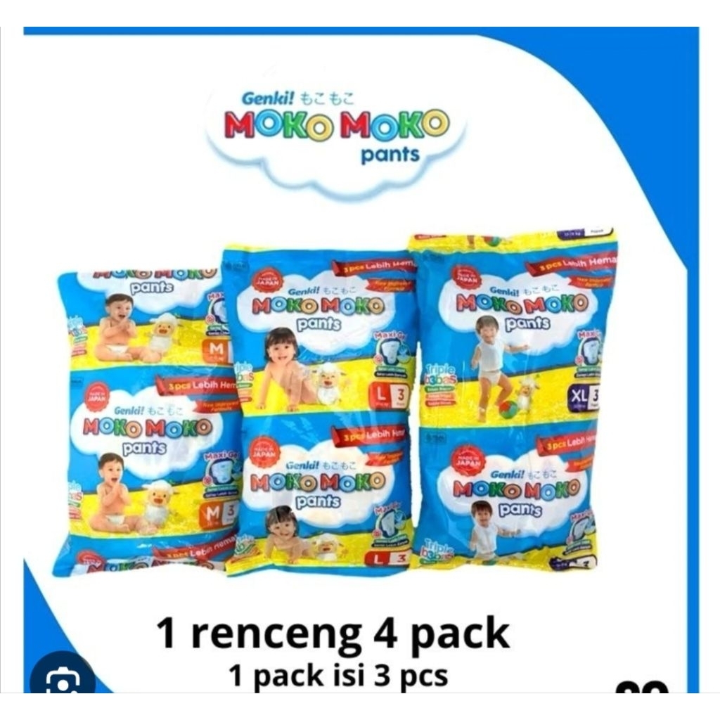 Popok Genki Moko-Moko Pants renceng