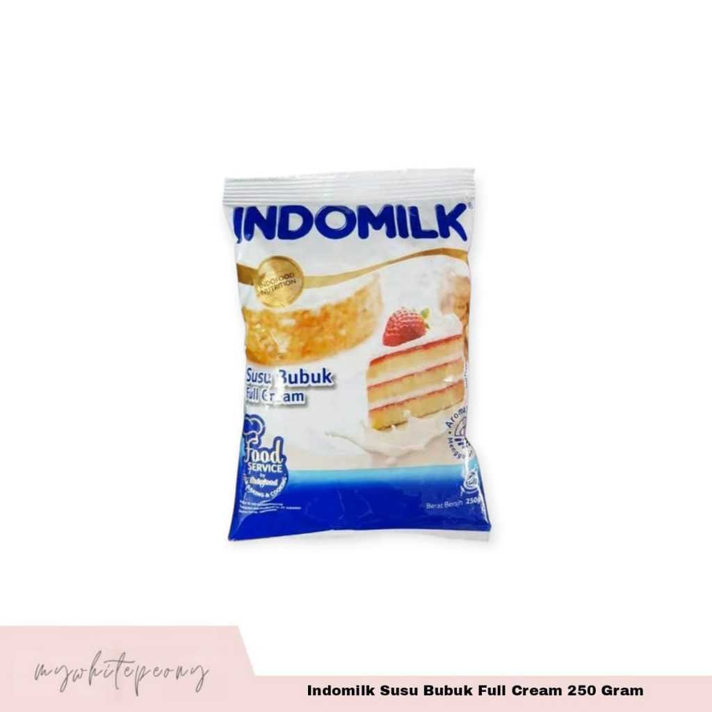 

Indomilk Susu Bubuk Full Cream / Full Cream Milk Powder 250 Gram
