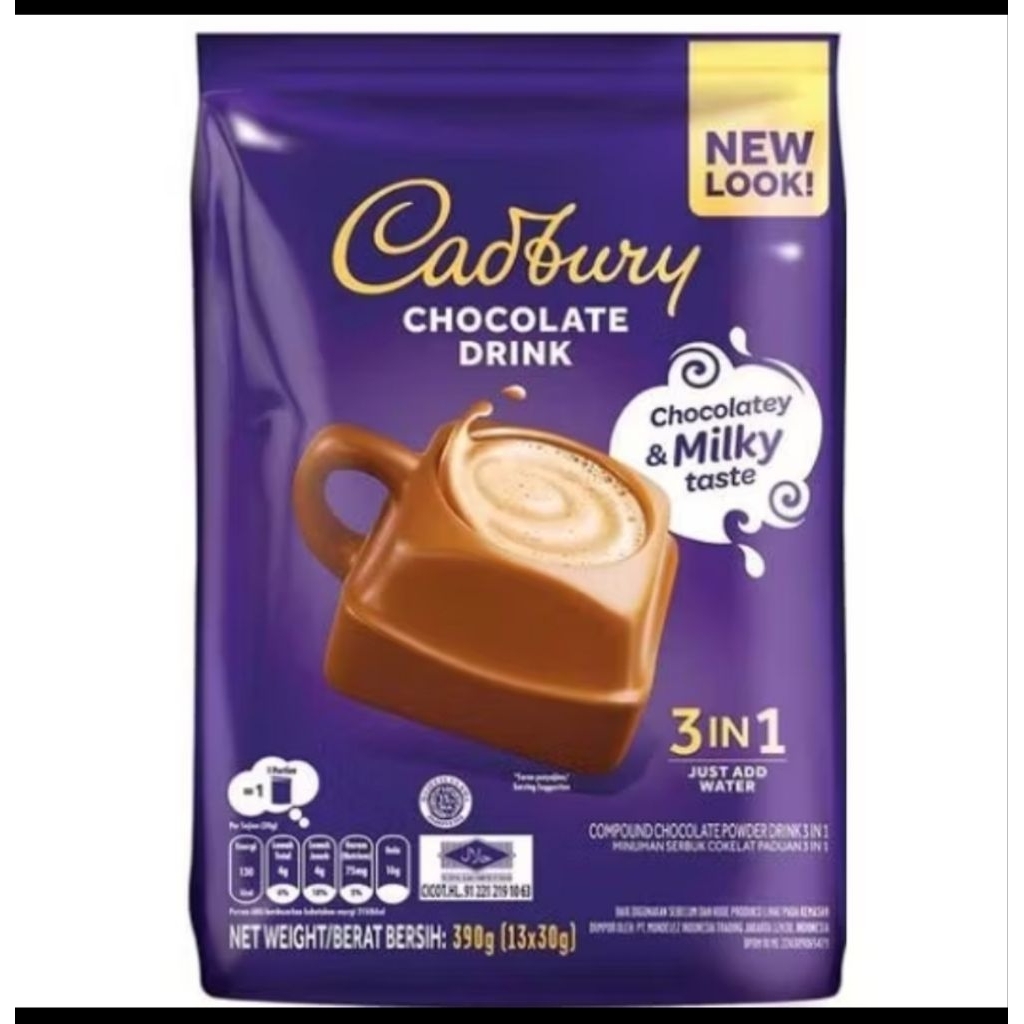 

Cadbury Chocolate Drink 3 in 1 - Minuman Cokelat Nikmat & Praktis