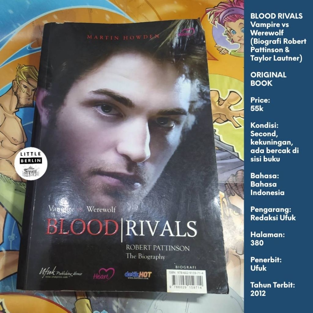 ORIGINAL Biografi Cast Film TWILIGHT SAGA Robert Pattinson Taylor Lautner Bahasa Indonesia (Preloved