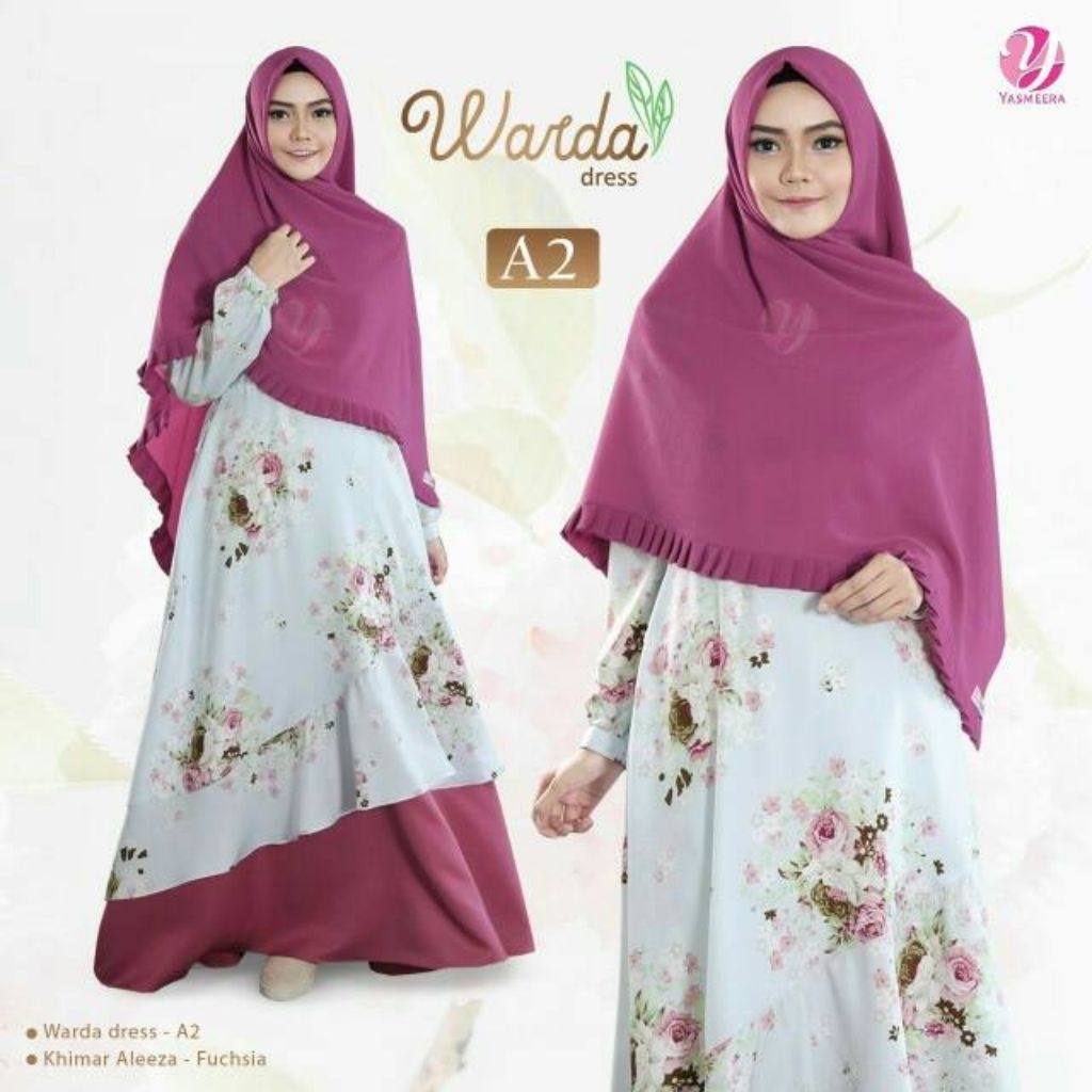 Preloved gamis ibu yasmeera dress size L