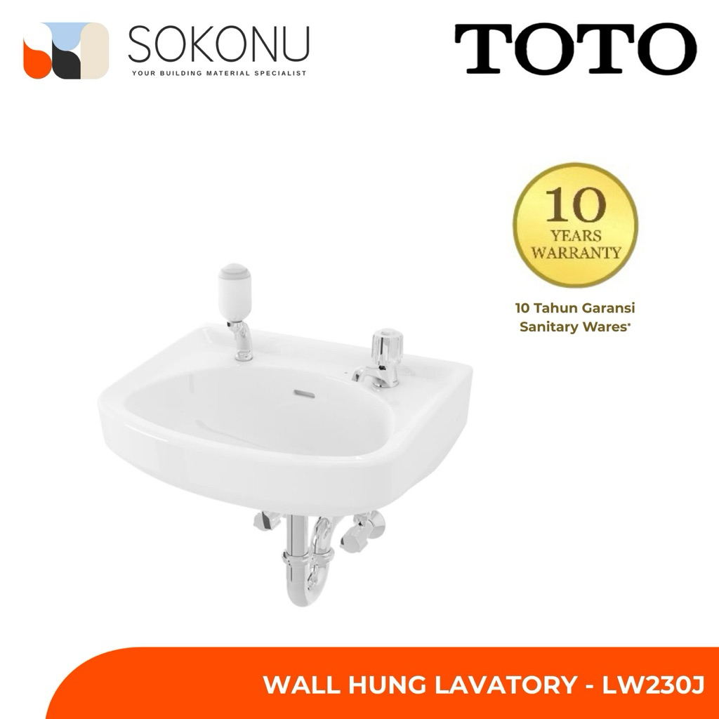 TOTO Wall Hung Lavatory - LW 230 J