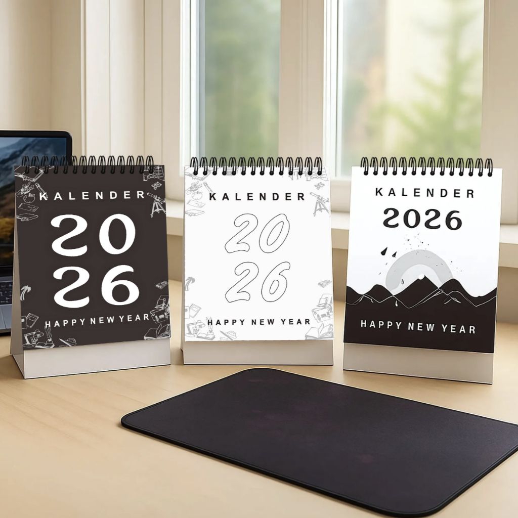

KALENDER MEJA A6 2026/ KALENDER MEJA AESTHETIC/ KALENDER MEJA UKURAN A6 2026/ KALENDER A6.