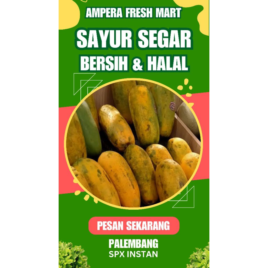 

PEPAYA / KATES MATANG 1 BUAH - INSTAN PALEMBANG