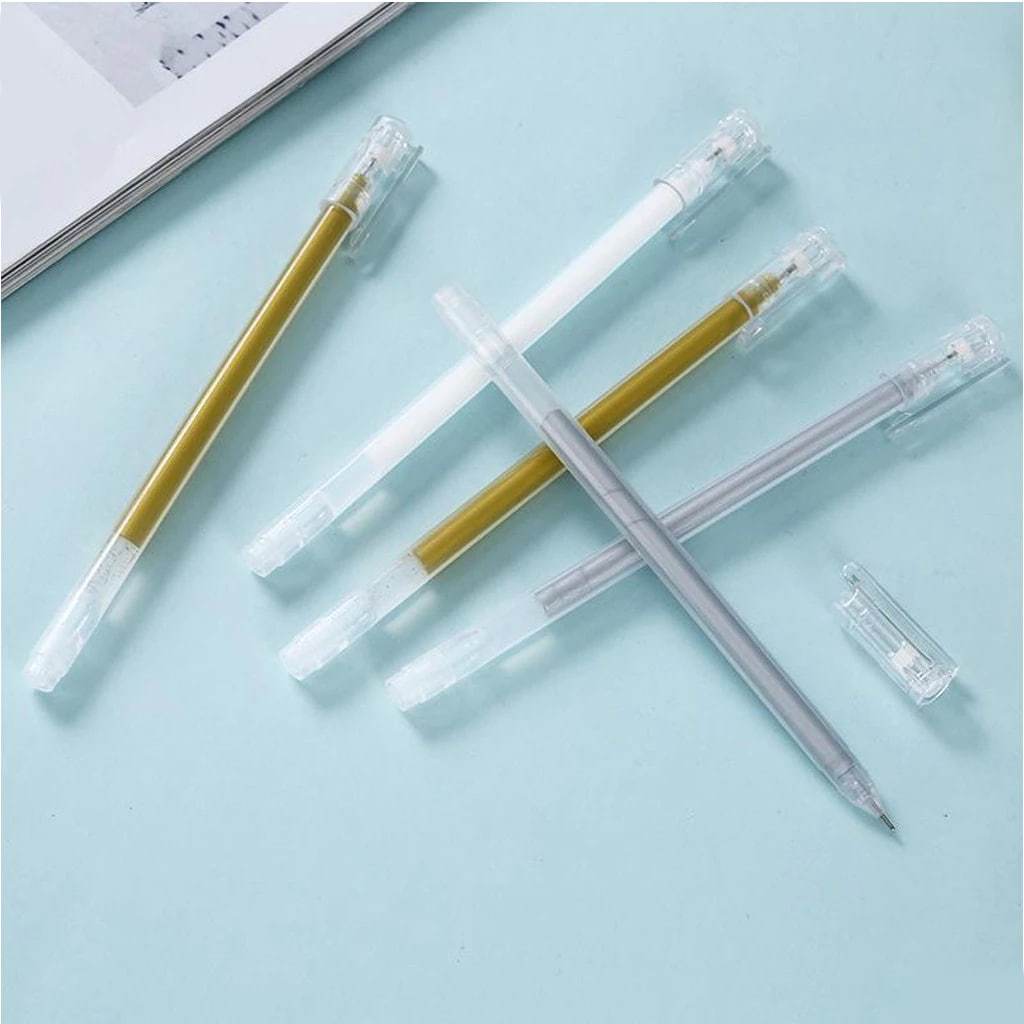 

Pulpen Tinta Samoyed Pulpen Tinta Warna Putih/Emas/Silver Gel Ink Pen Metalic Pen