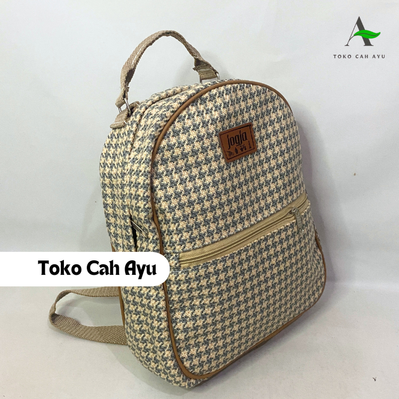 toko cah ayu/tas ransel wanita bahan goni/tas jogja malioboro