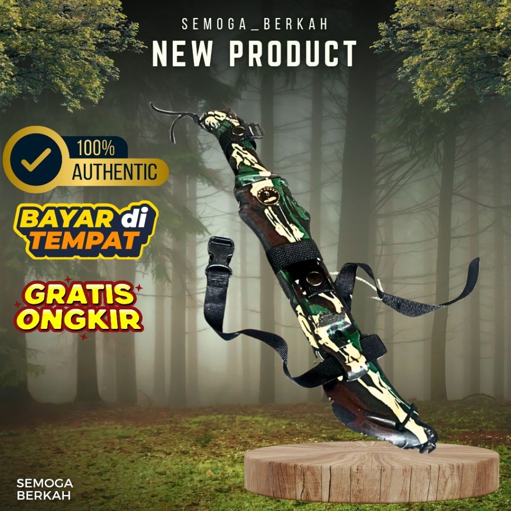 {SB} Pisau Hunting Survival Berburu panjang total 39,5cm