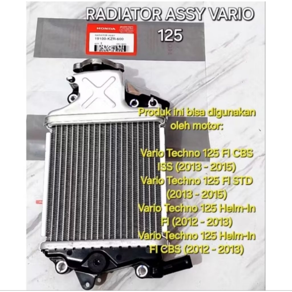 Radiator Assy Vario 125 Original 19100KZR600