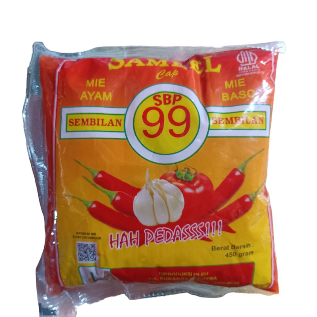 

Saos Sambal Cap 99 Sembilan Sembilan 450 gr Saus Ketchup Sambal Pedas