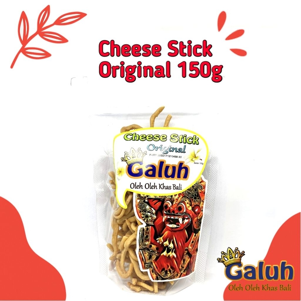 

Cheese Stick Galuh Original 150g – Camilan Stik Keju Renyah, Oleh Oleh Khas Bali Halal Gurih