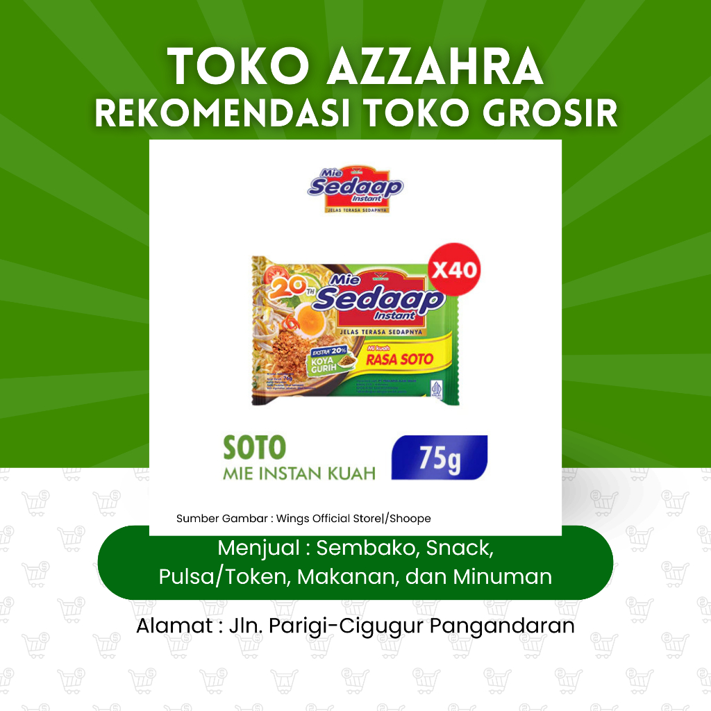 

Mie Sedap Kuah Instan Rasa Soto 75gram