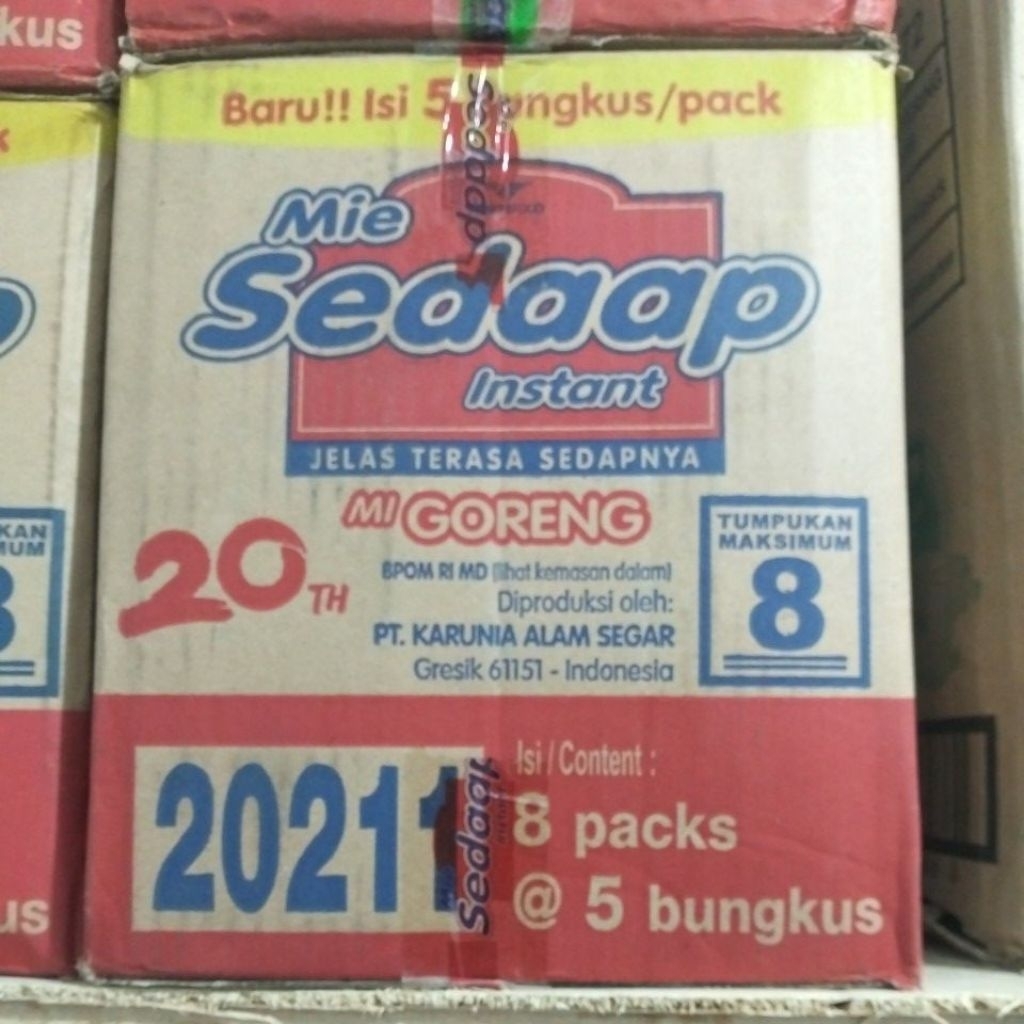 

Mie Sedaap Goreng isi 5pcs Kartonan