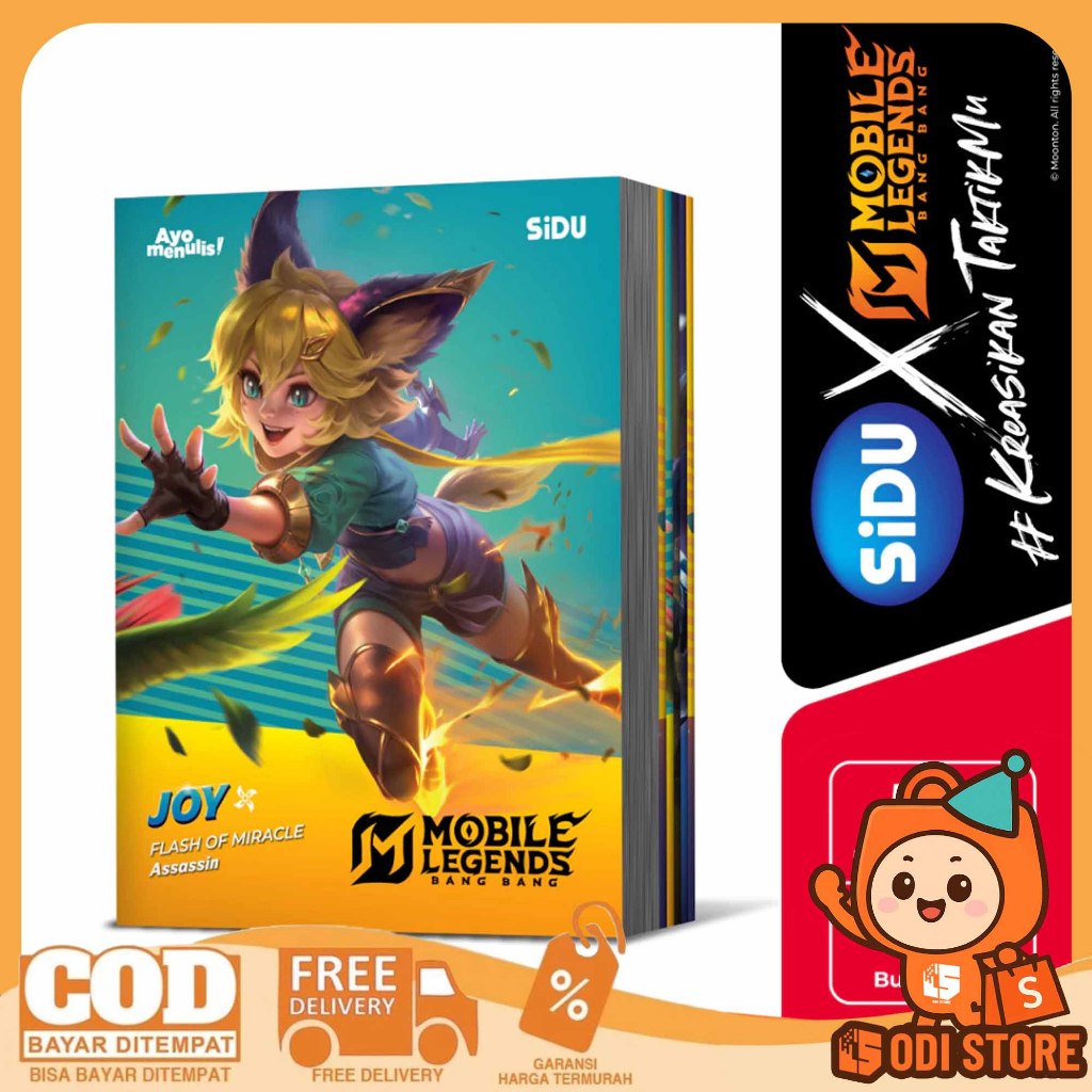 

SiDU Buku Tulis Mobile Legends 58 Lembar - Mobile Legend Buku Tulis