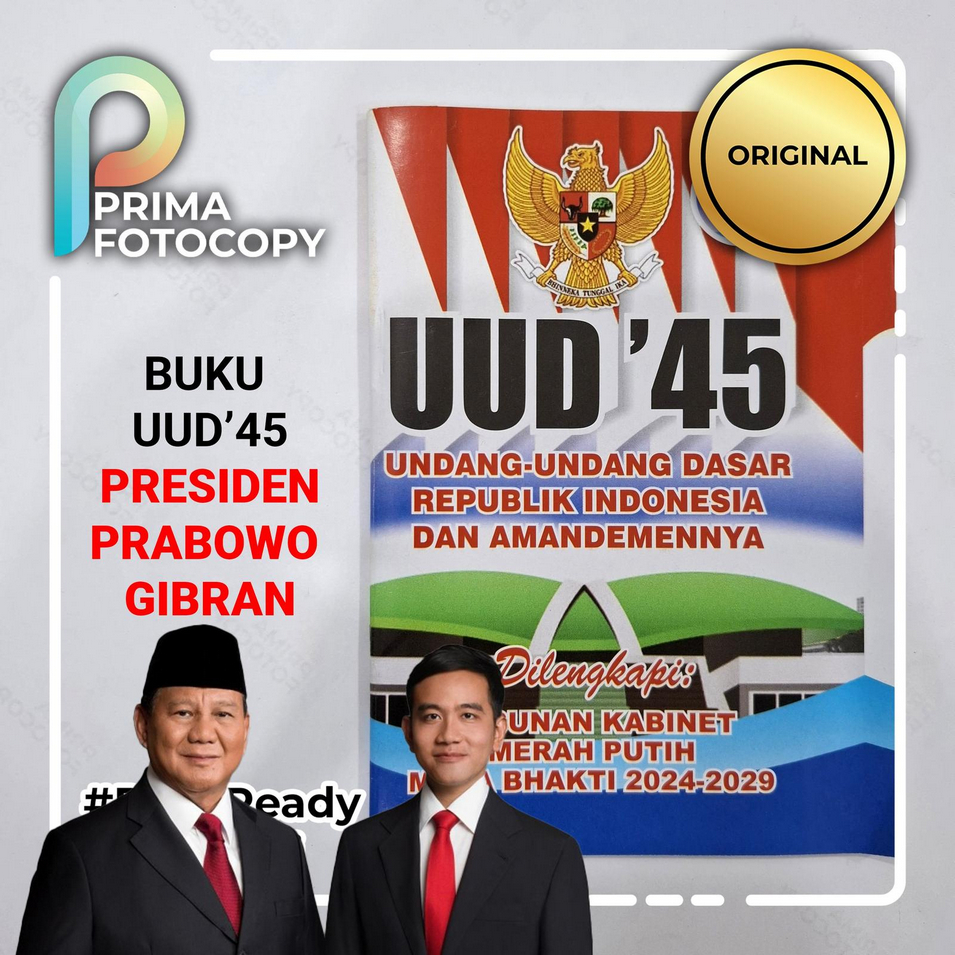 Buku Undang Udang 1945 | UUD'45 | Dengan Penjelasan Dan Amandemen | Buku Saku UUD 1945