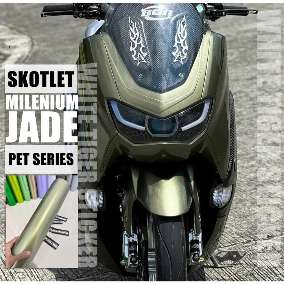 SKOTLET STIKER MOTOR MILENIUM JADE SKOTLET MILENIUM JADE PET FANCHI SKOTLET MILENIUM JADE PREMIUM