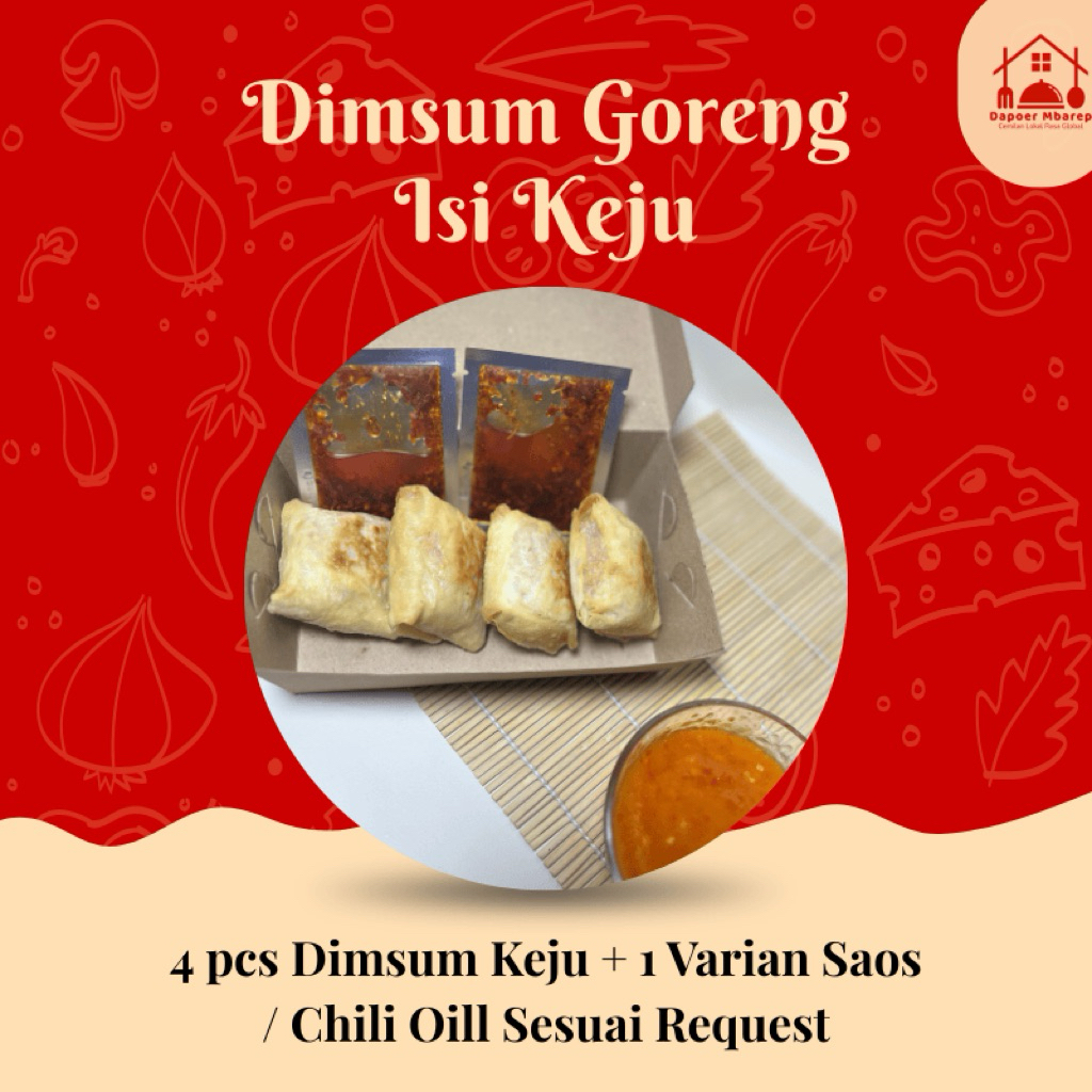

Dimsum Goreng Isi Keju Melt (FREE CHILI OIL / SAOS BANGKOK)