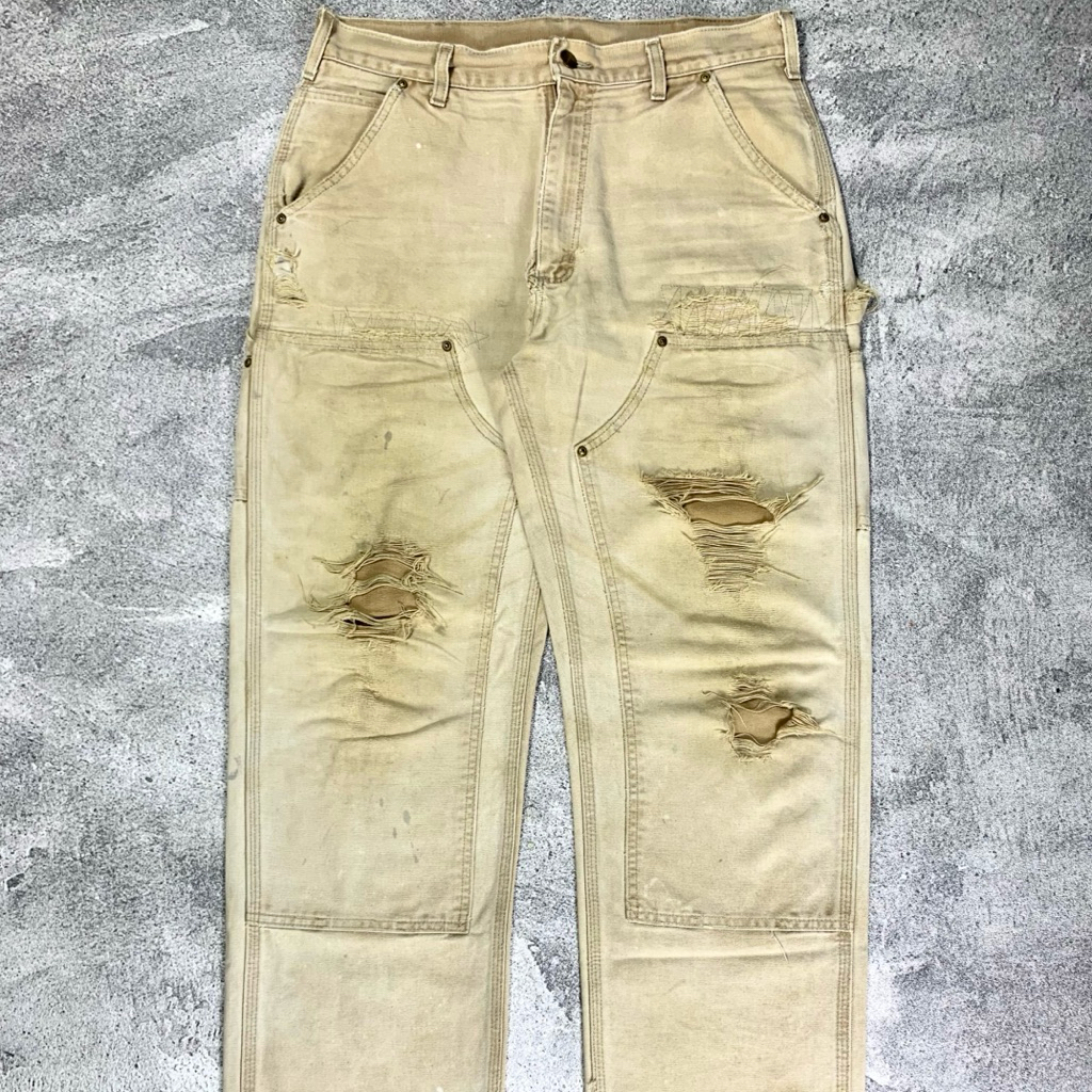 Vintage 1990’s Carhartt Brown Double Knee Pants - B01 BNR
