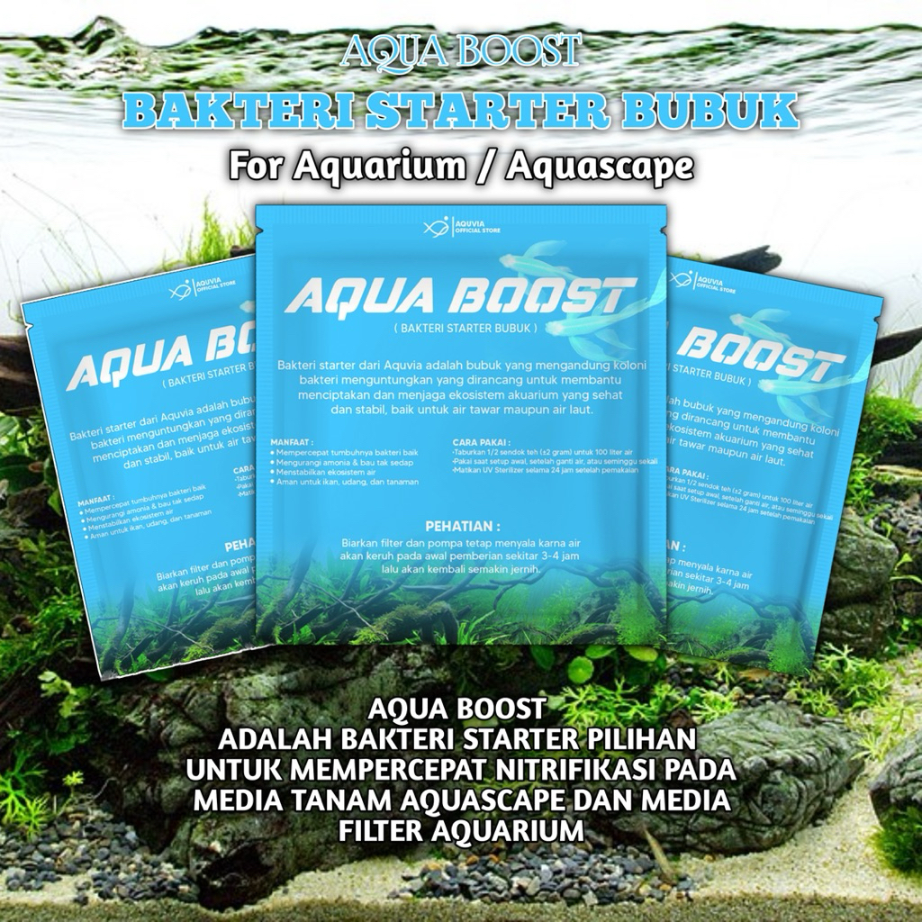 Bakter Starter Bubuk / Aqua Boost / Bakteri Starter Aquvia